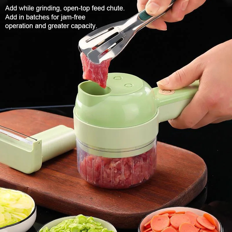 4 IN 1 Electric Vegetable Cutt - Burr Hand Grinder ulasan dan harga