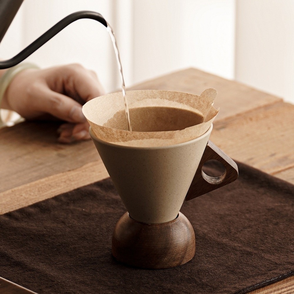 Coarse Ceramic Triangular Cone - Xbloom Coffee Tea ulasan dan harga