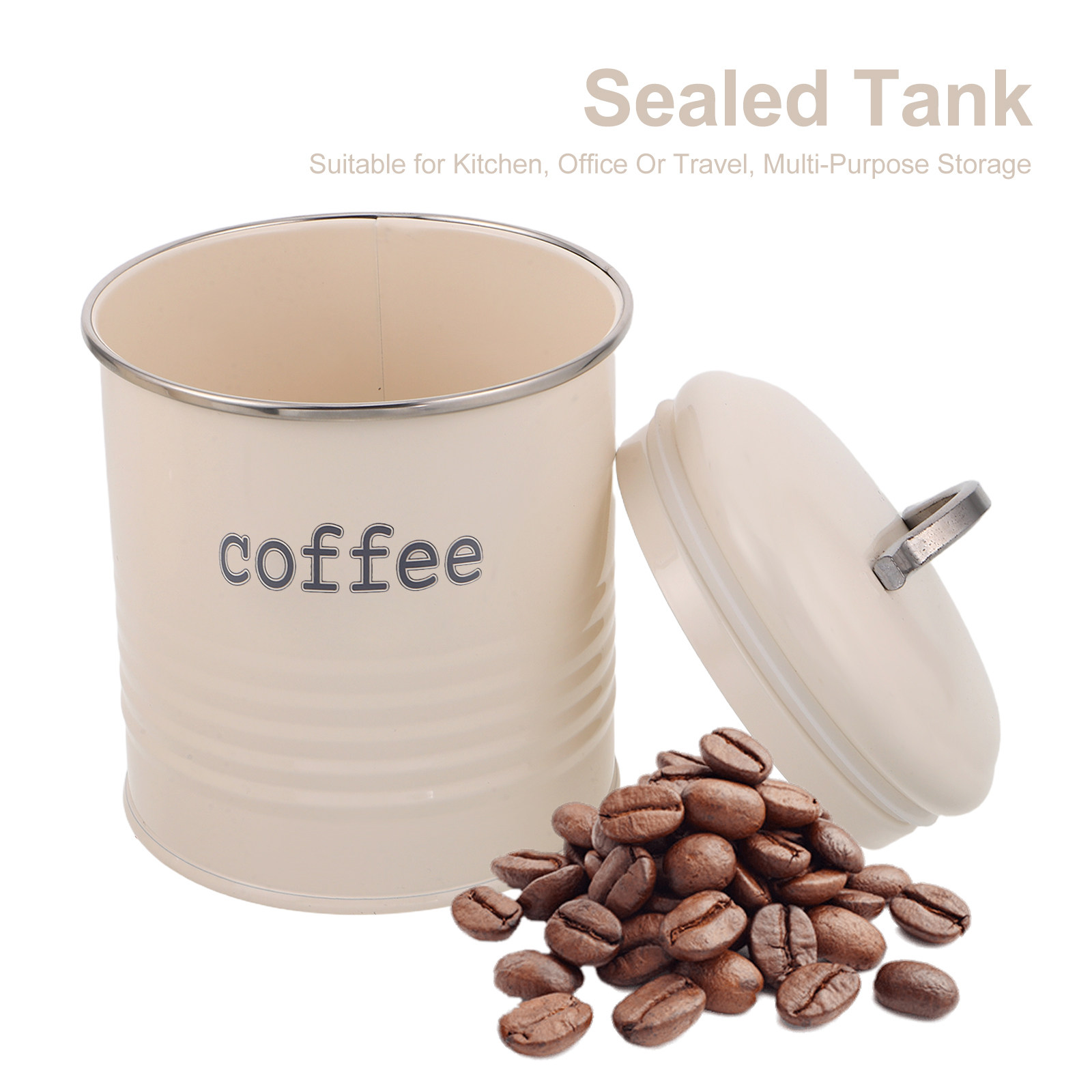3Pcs Sealed Coffee Bean Contai - Coffee Tea Sugar ulasan dan harga
