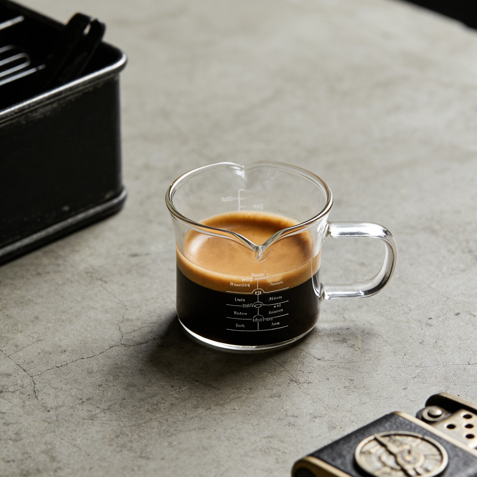 Double Spout Glass Measuring C - Coffee Tea With Milk ulasan dan harga