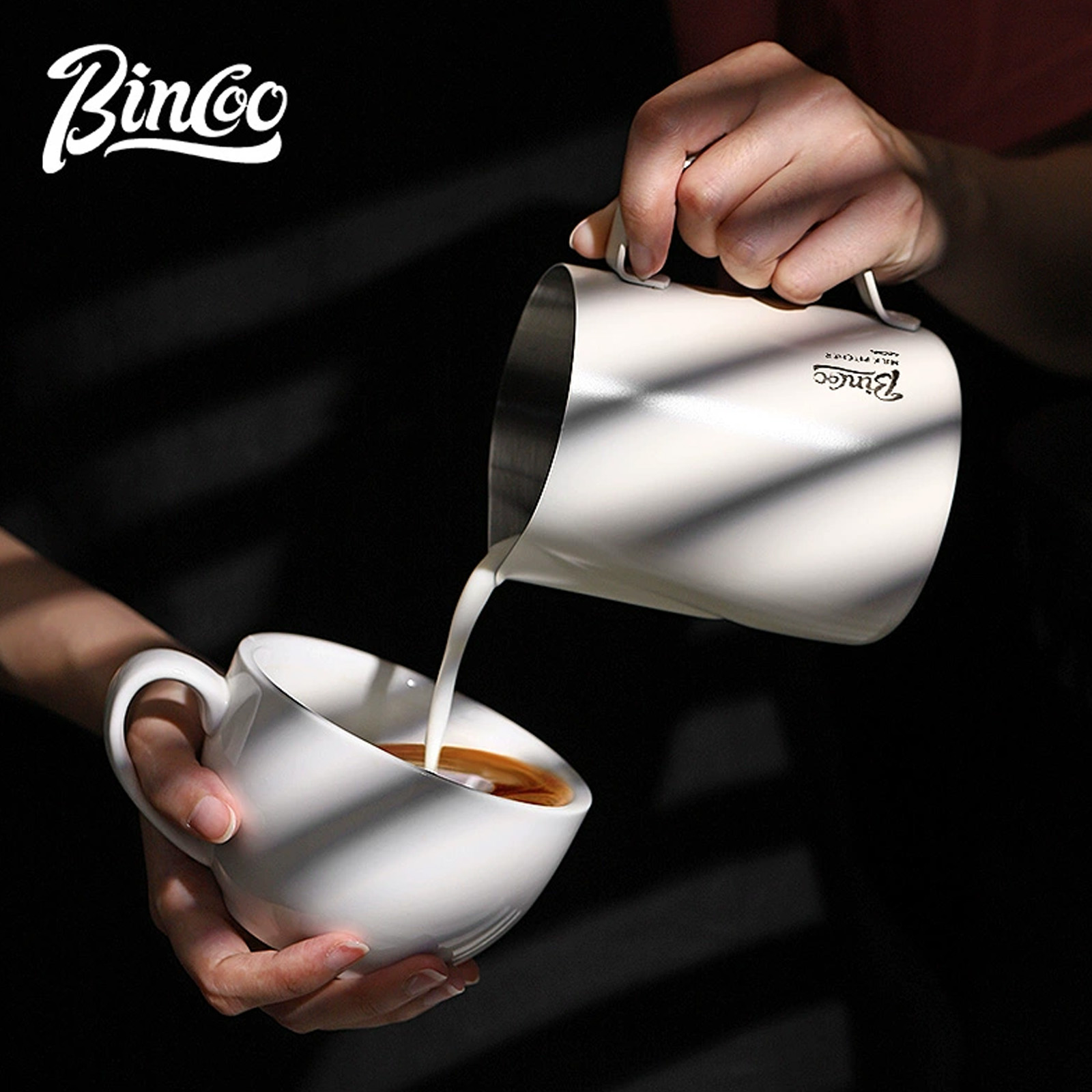 BINCOO 350/600ML Coffee Milk F - Barista Milk Jug ulasan dan harga
