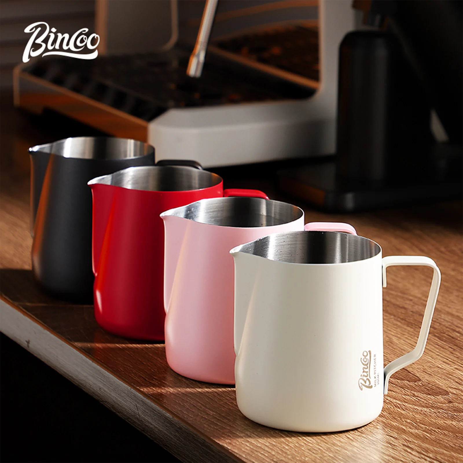 BINCOO 350/600ML Coffee Milk F - Barista Milk Jug ulasan dan harga
