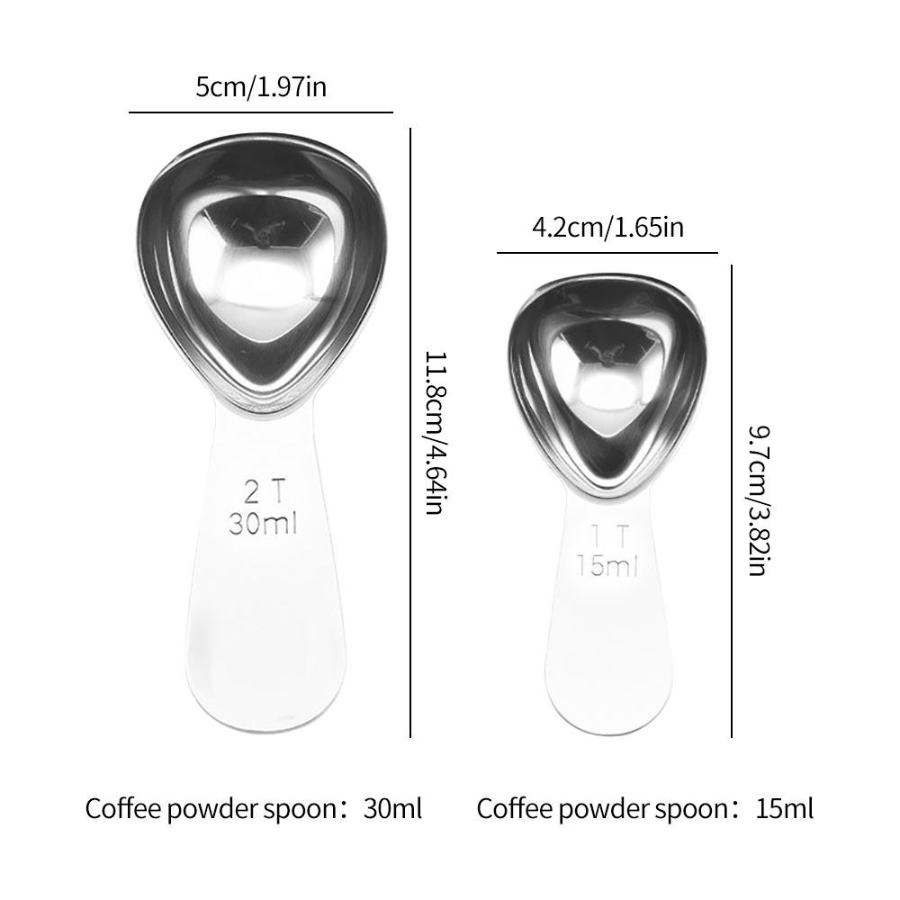15ml/30ml Stainless Steel Coff - Coffee Tea Sugar ulasan dan harga